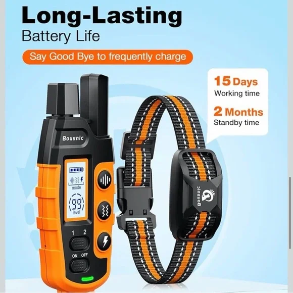 BOUSNIC | Dog Training Collar - Shock Collar with Remote - 3300ft Range - Picture 5 of 10